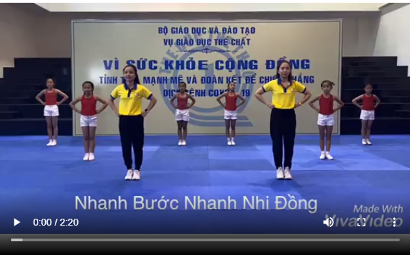 Một số bài tập thể dục nâng cao sức khỏe, phòng chống Covid-19 dành cho học sinh
